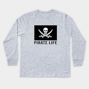 Pirate life Kids Long Sleeve T-Shirt